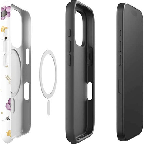 Flowers and Arrows iPhone 16 Pro Magsafe Impact Case